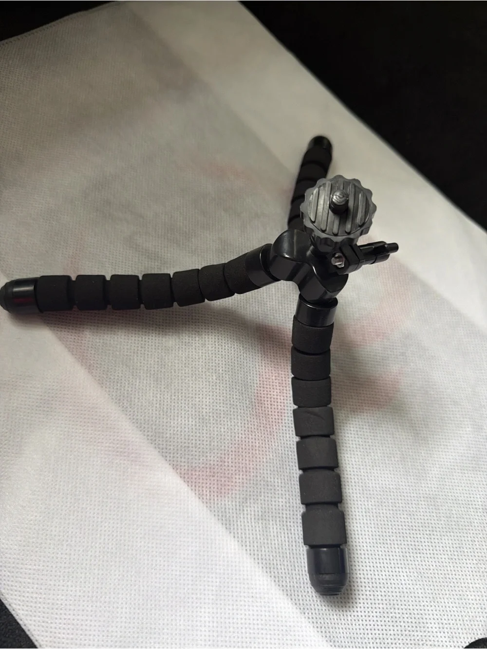 Compact Black Mini Tripod for Cameras and Video